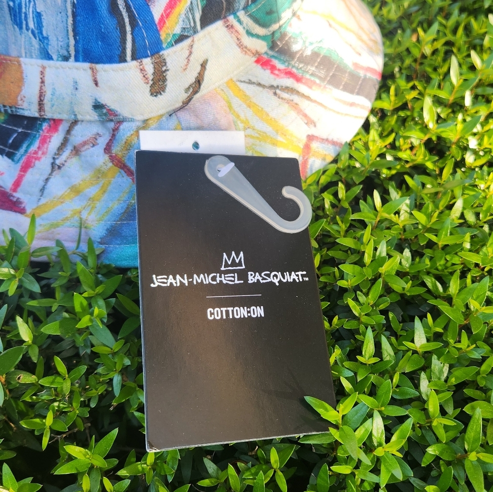 Jean Michael Basquiat X Cotton On Multicolor Artistic Bucket Hat - Picture 2 of 6